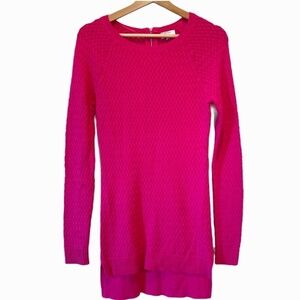 Crown & Ivy Ladies Pink Long  Knit Sweater